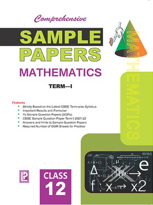cover image of Comprehensive Sample Papers Mathematics XII (Term-I)